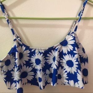Floral bikini top